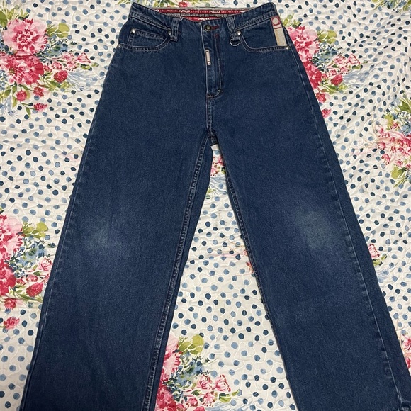 Vintage Y2K Paco Wide Leg Denim Jeans Waist size 10 - 26W - Picture 2 of 12
